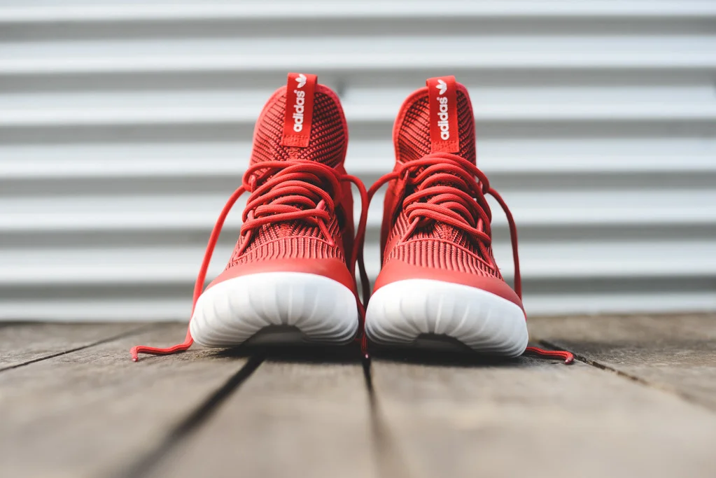 adidas tubular x red and white