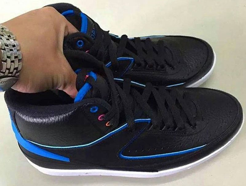 jordan 2 black and blue