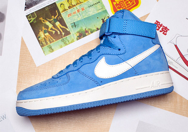 baby blue air force ones high top