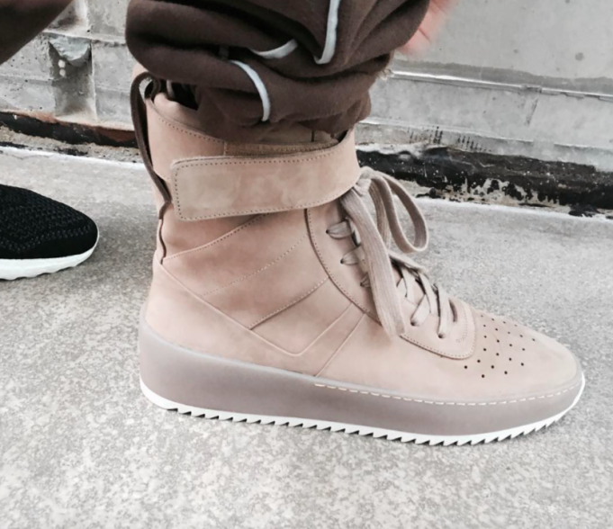 fear of god x nike military sneaker