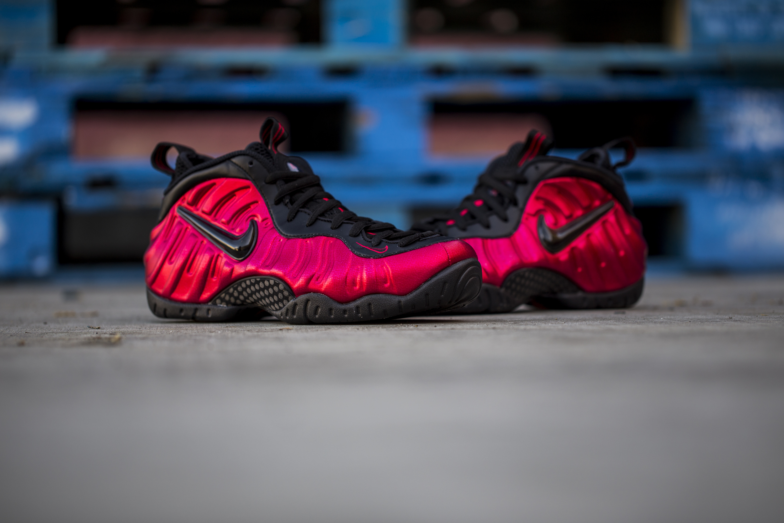 Nike foamposite top pro university red