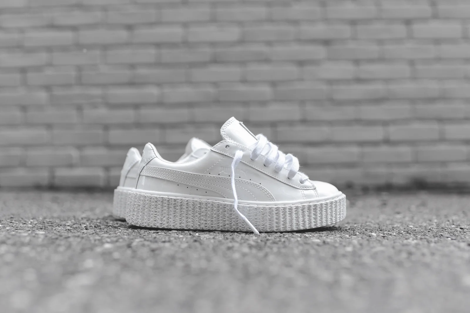 puma creepers white