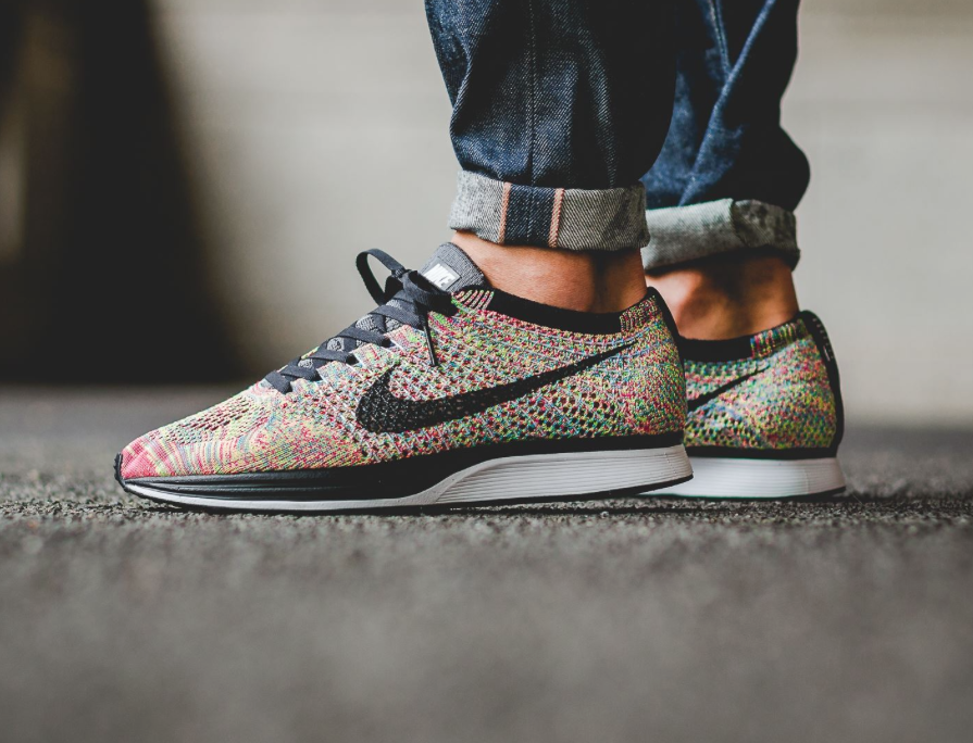 nike flyknit racer multicolor for sale