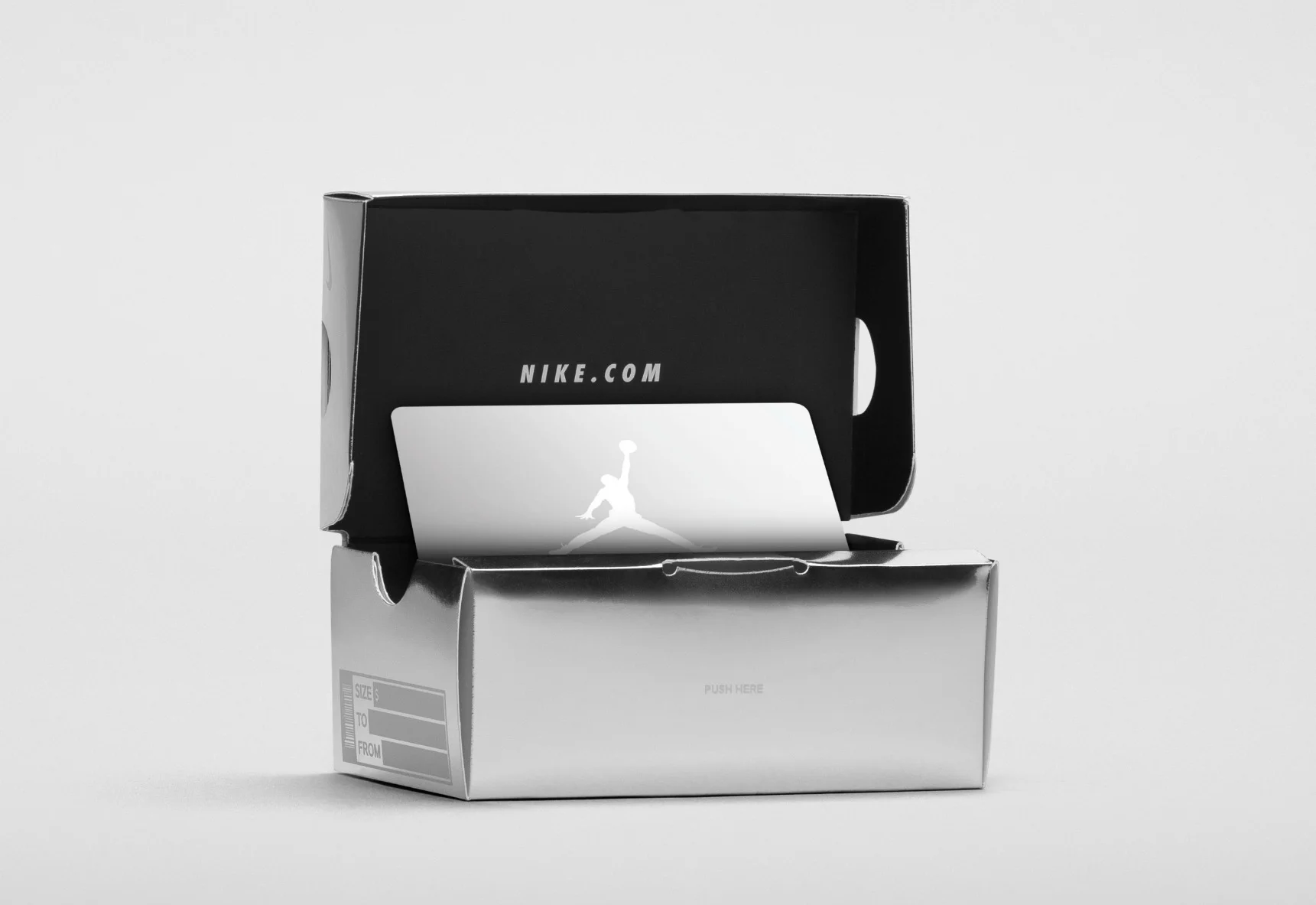 nike gift card box