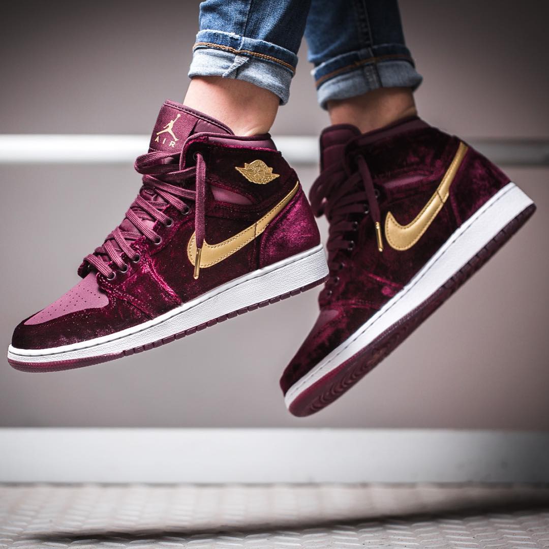 Restock Air Jordan 1 High Red Velvet Sneaker Shouts