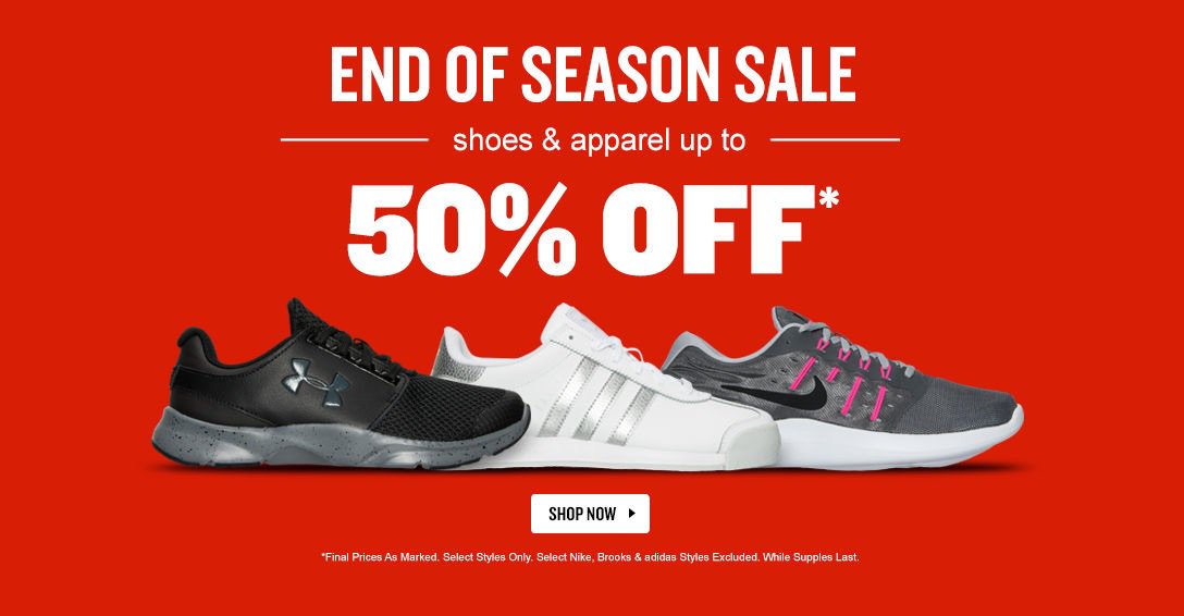 Finish Line's End of the Season Sale 