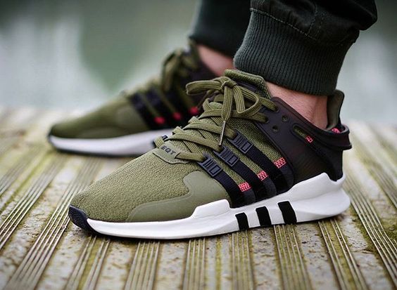 eqt support adv shoes olive