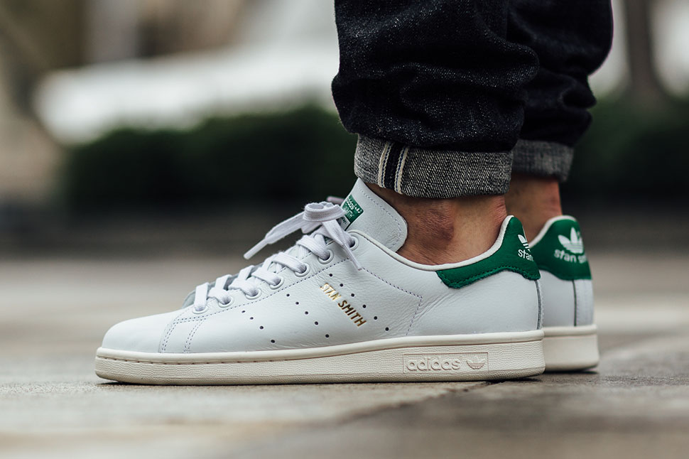 Back in stock adidas Stan Smith Leather Green Metallic Gold Sneaker Shouts