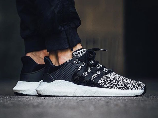 Now Available: adidas EQT Support 93/17 Boost "Black Glitch" — Shouts
