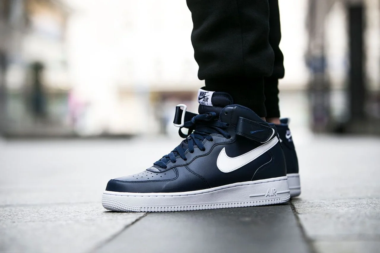 nike air force 1 mid midnight navy