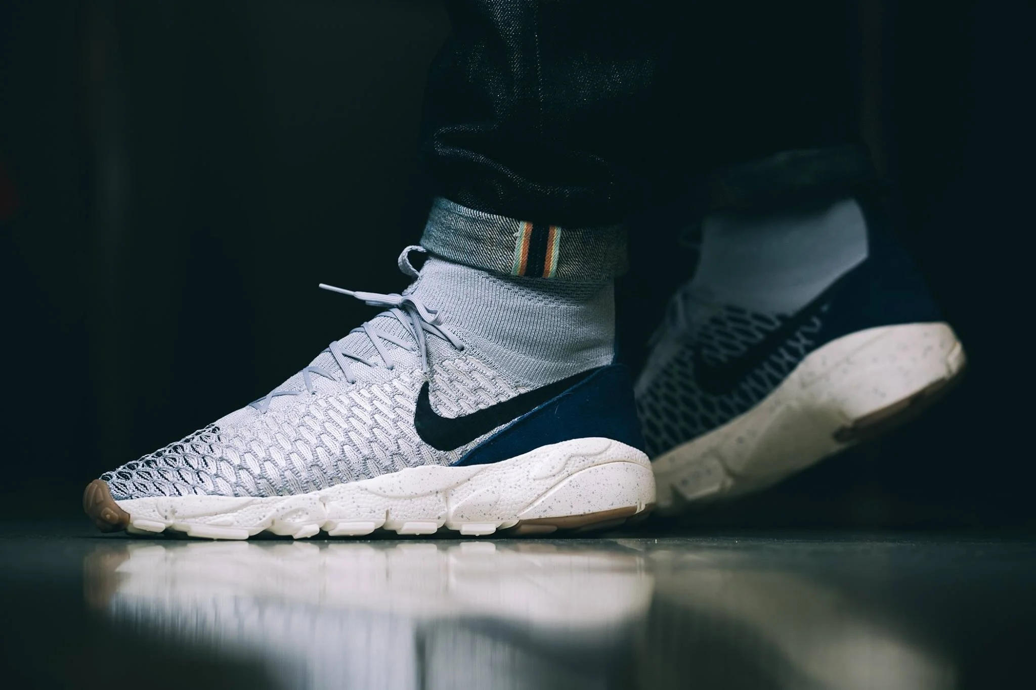 nike air footscape magista flyknit wolf grey