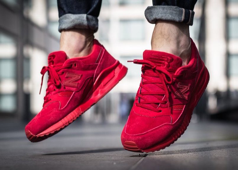 New Balance 530 Perforated "Triple Red" Under Retail Sneaker Shouts