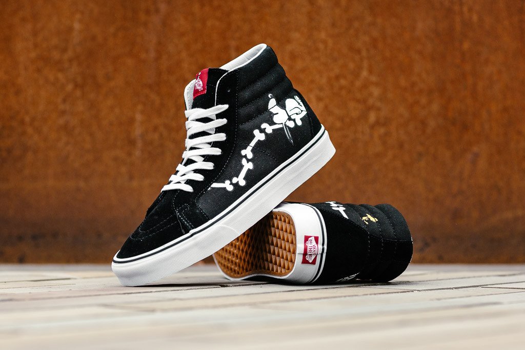 vans sk8 hi bones