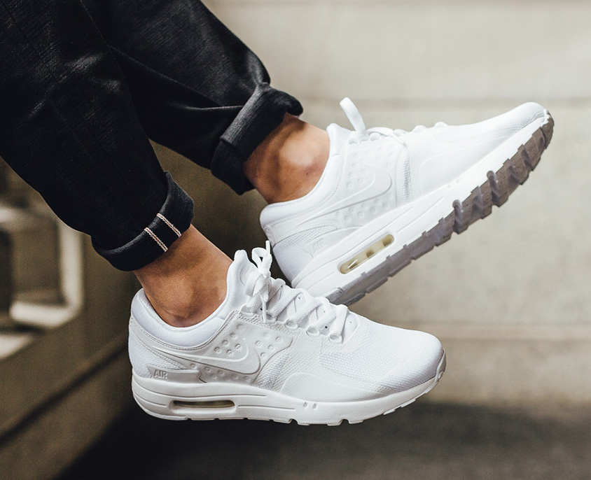 triple white air max zero