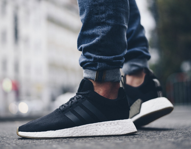 Now adidas NMD R2 "Black/Gum" Sneaker Shouts