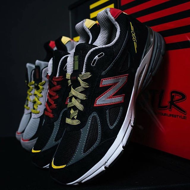 red and black new balance 990