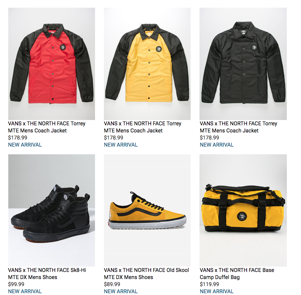 the north face x vans