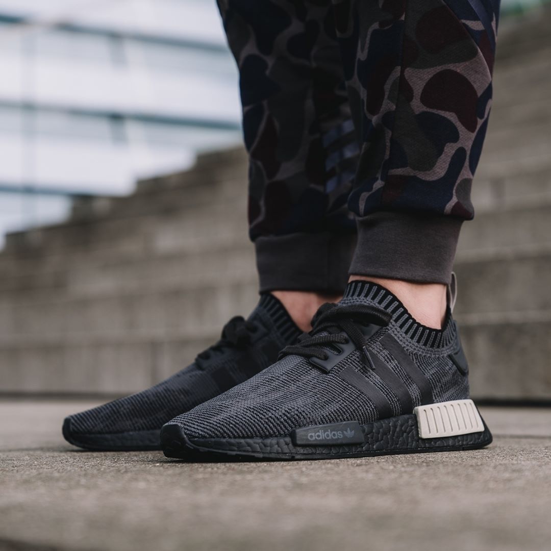 Now Available: adidas NMD R1 PK "Black Grey" Sneaker Shouts
