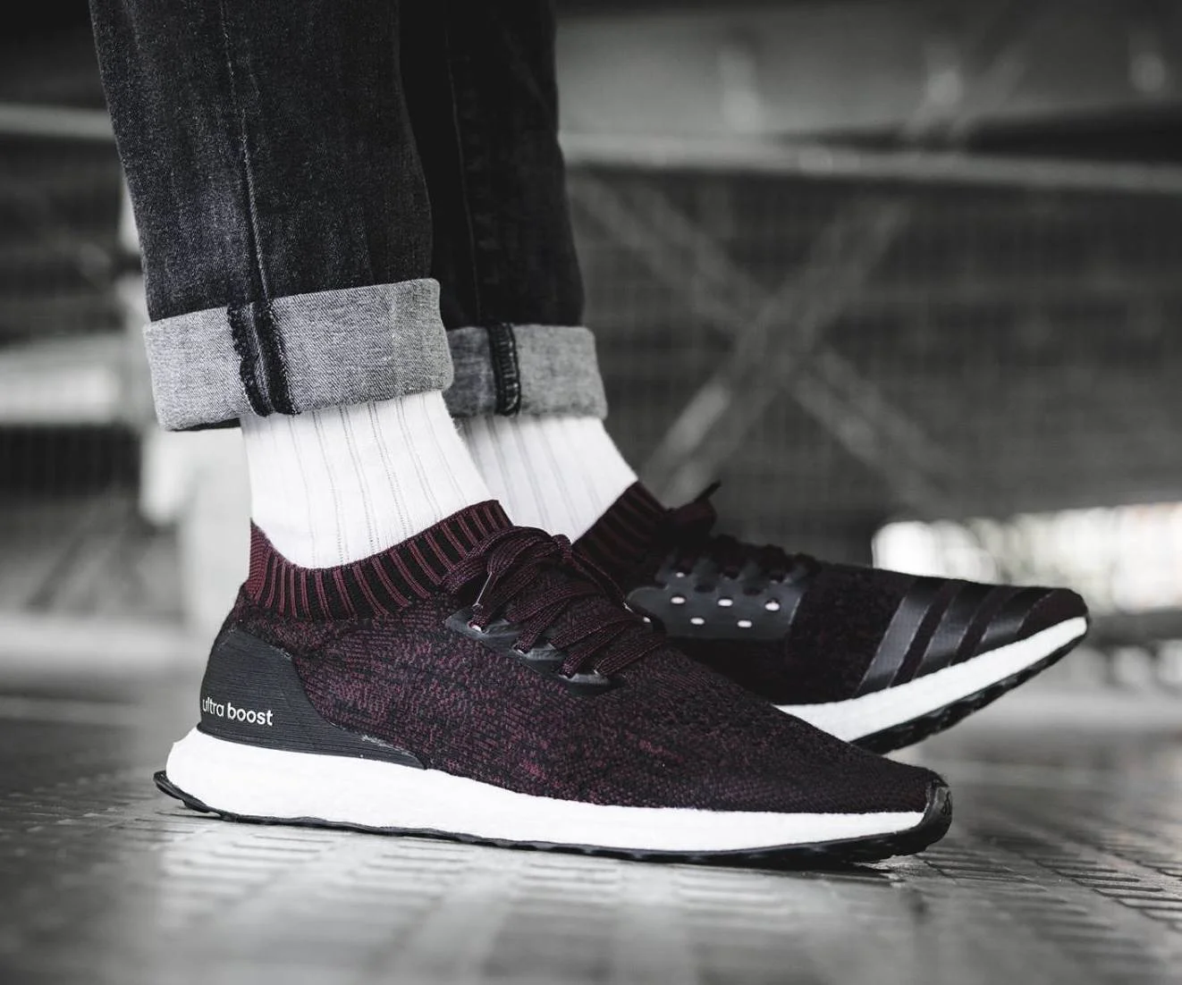 adidas ultra boost uncaged tactile red dark burgundy