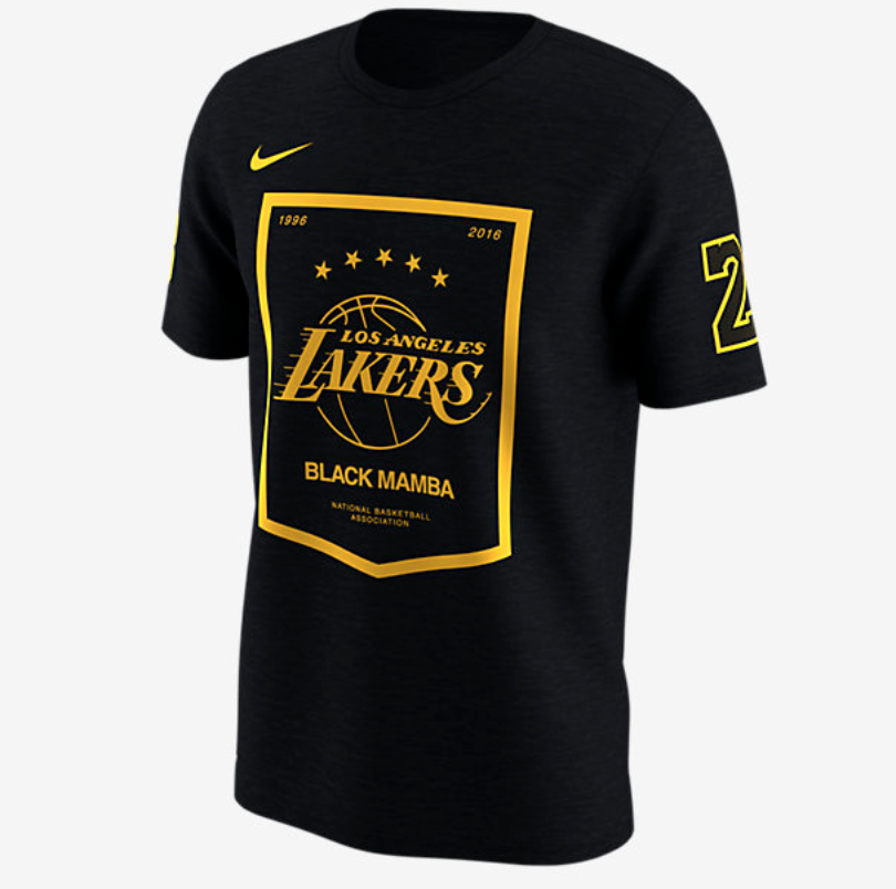 Kobe Bryant Los Angeles Lakers Nike Black Mamba December 18, 2017