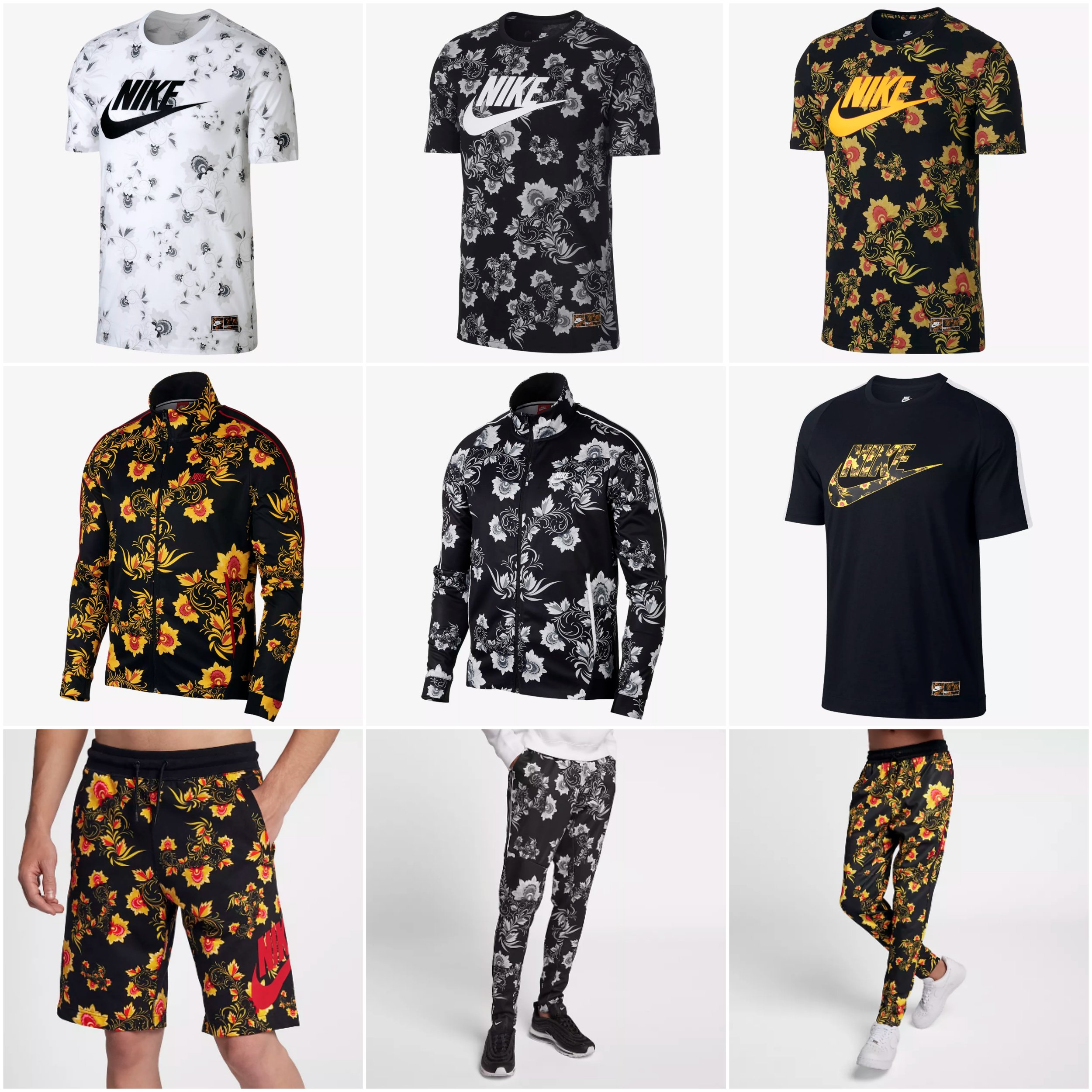 nike floral clothing