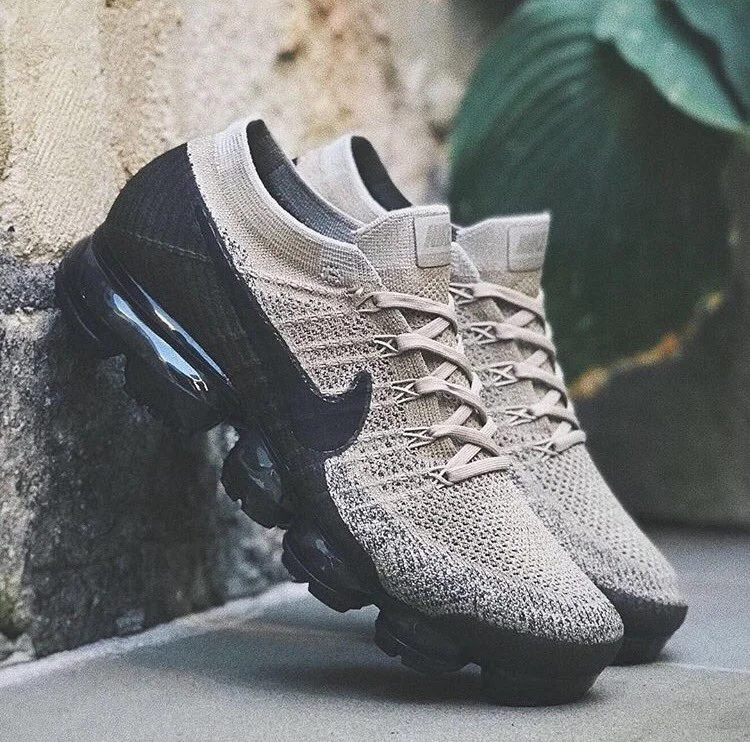 tan and black vapormax
