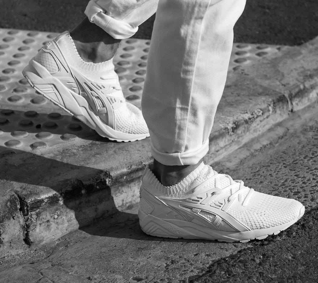 asics gel kayano trainer triple white