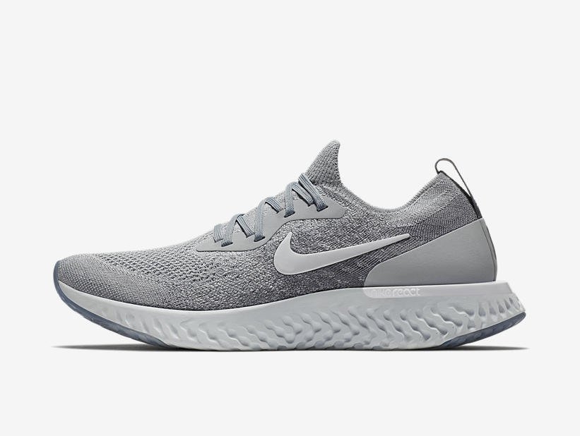 Now Available: Nike Epic React Flyknit "Wolf Grey" — Sneaker Shouts