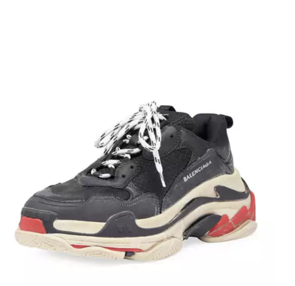 balenciaga triple s black red buy