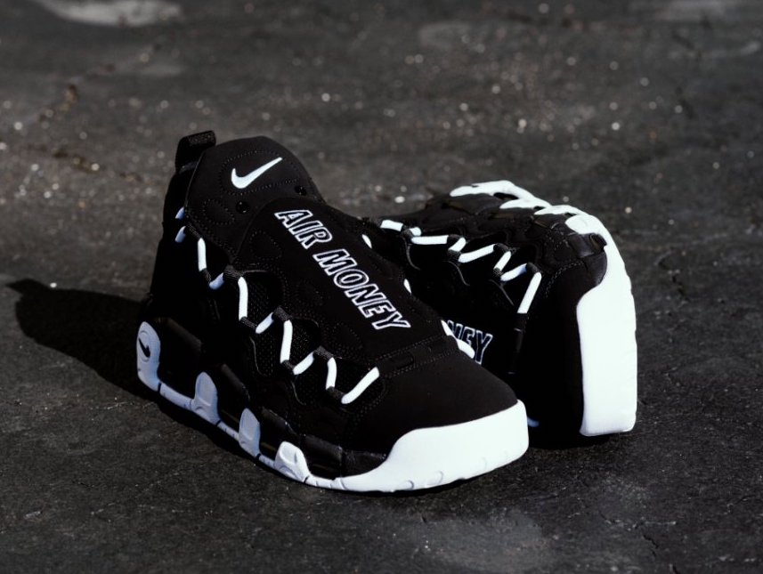 Now Available: Nike Air Money "Black White" — Sneaker Shouts