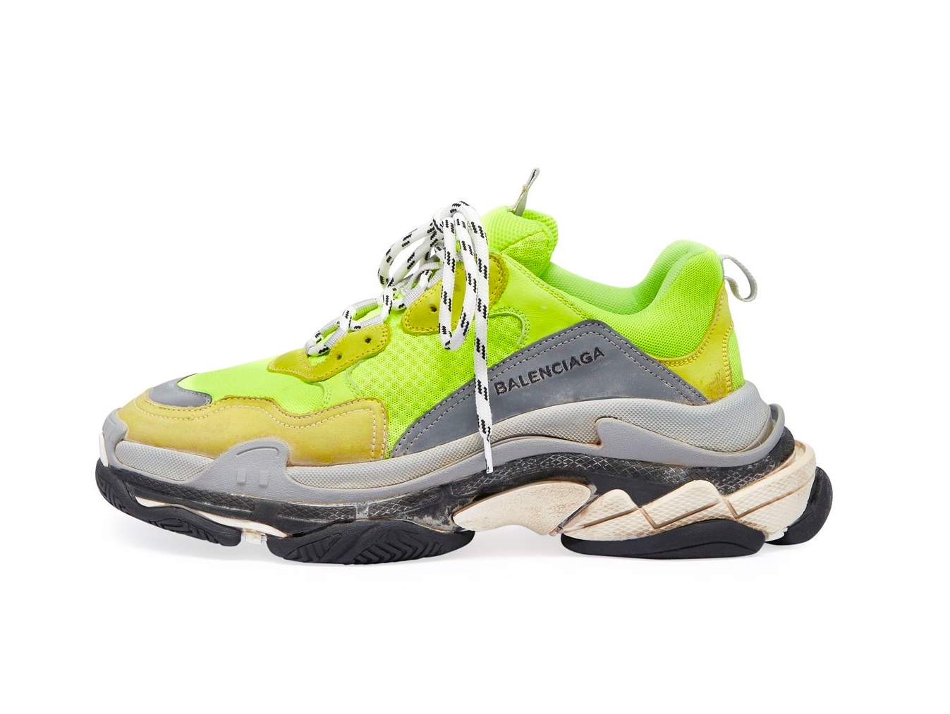 balenciaga jaune fluo triple s