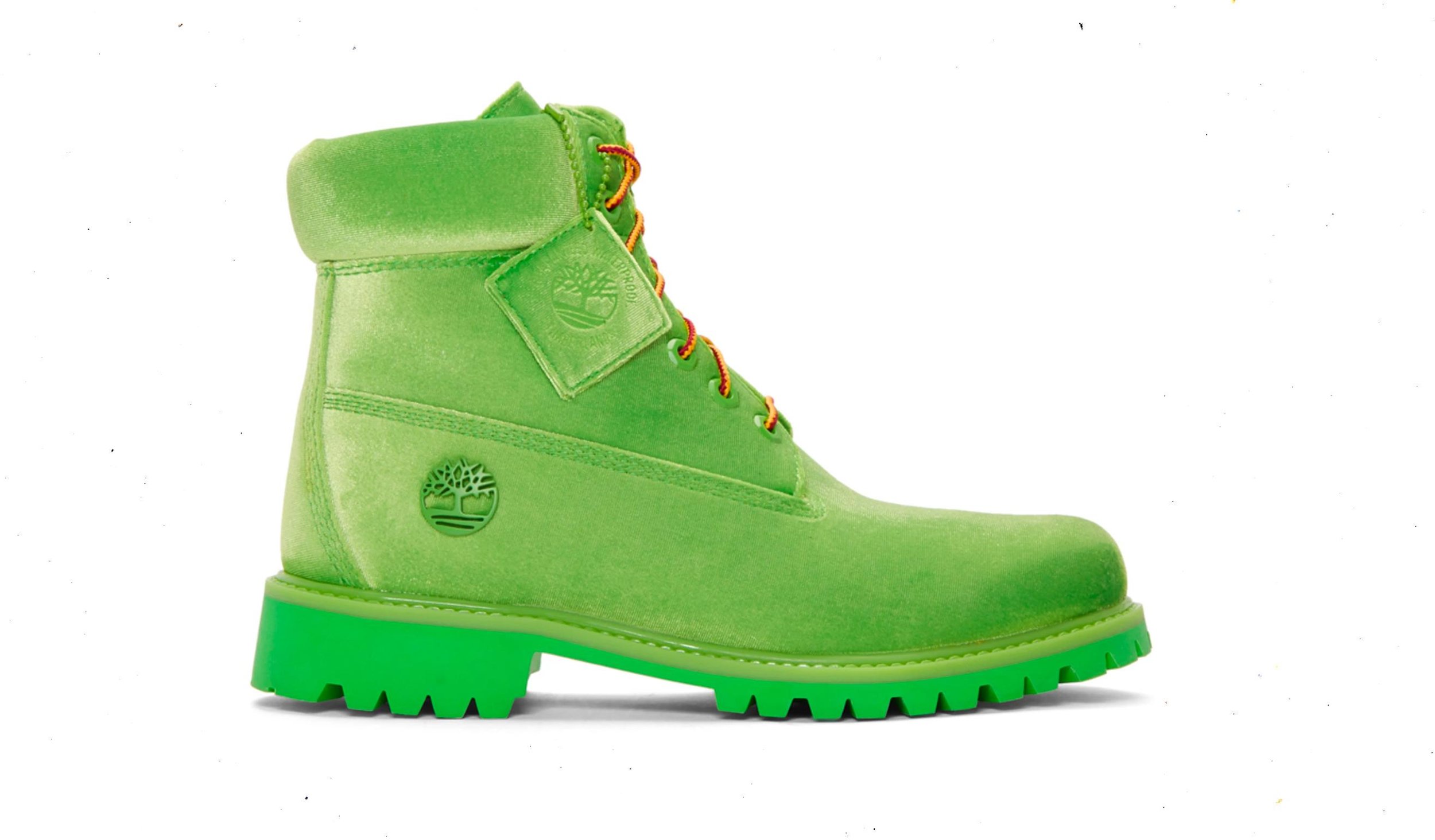 green off white timbs