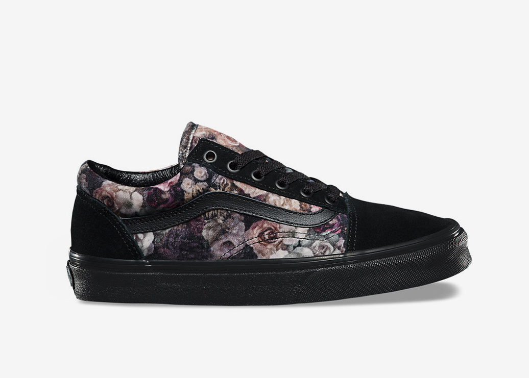 vans velvet floral