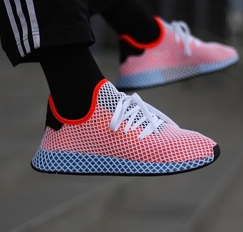 Rook Hobart Entertainment Now Available: adidas Deerupt "Red Blue" — Sneaker Shouts