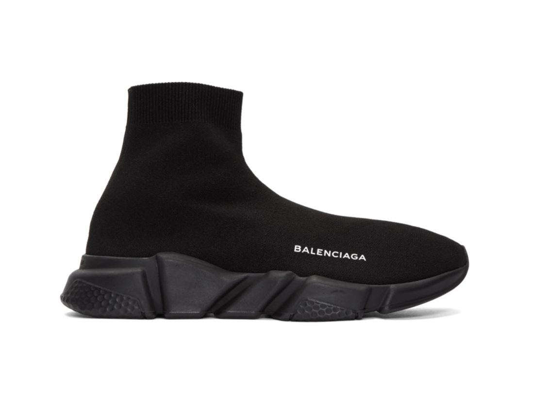 balenciaga speed sock black