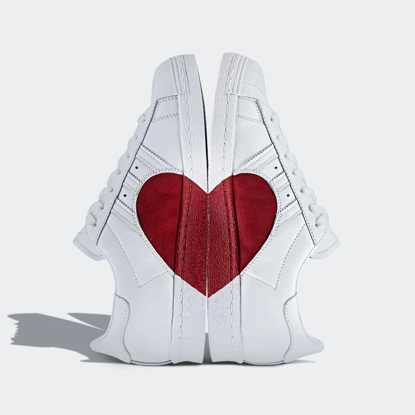 Adidas superstar 80s half heart shoes Clearance