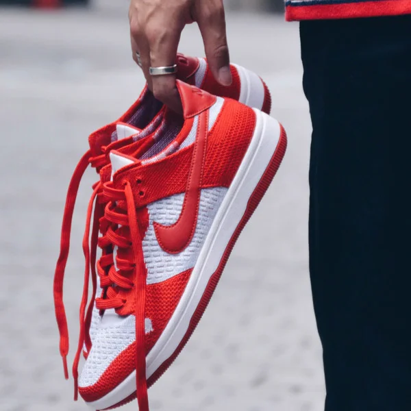 nike dunk low flyknit white