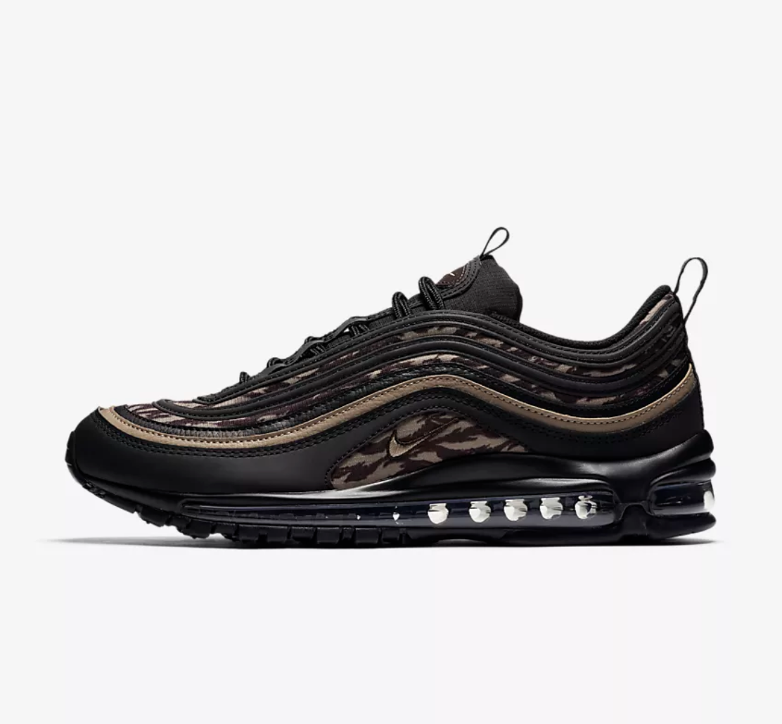 black and camo air max 97