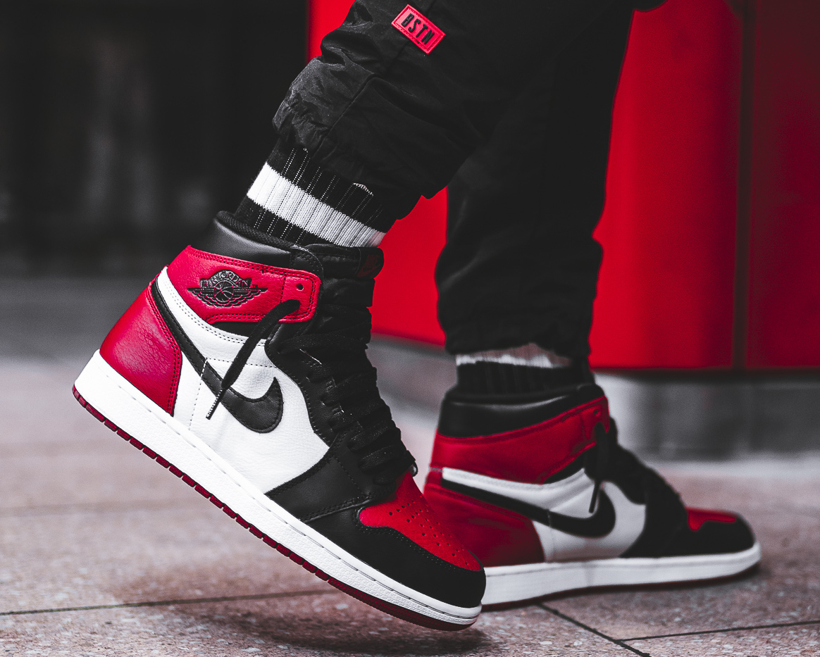 jordan 1 bred toe for sale