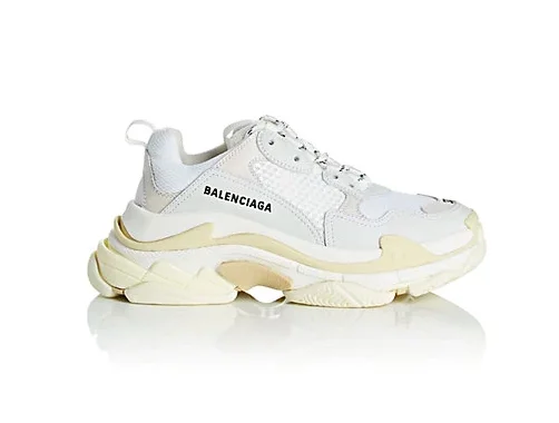 womens balenciaga triple s white