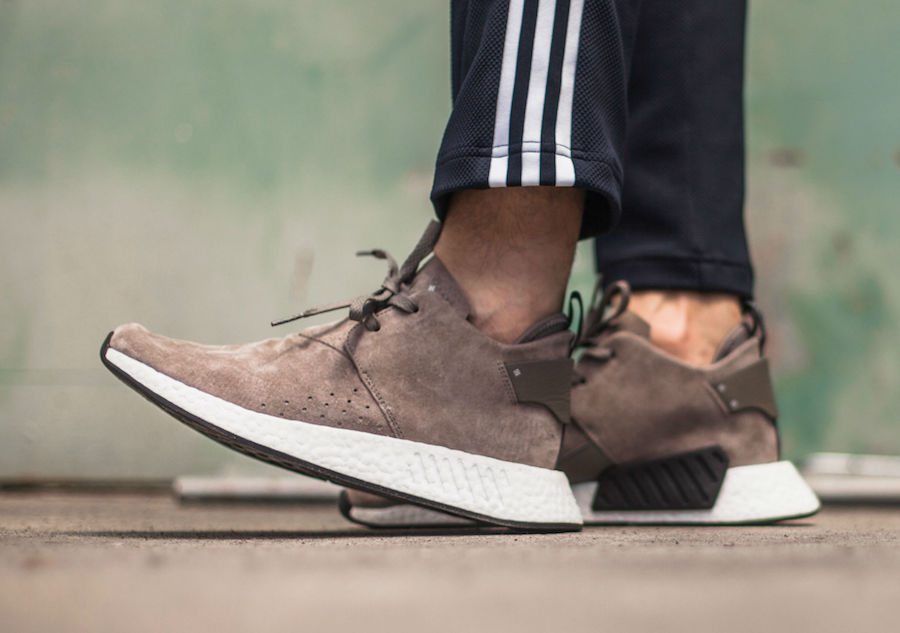 On Sale adidas NMD C2 Suede Brown Sneaker Shouts