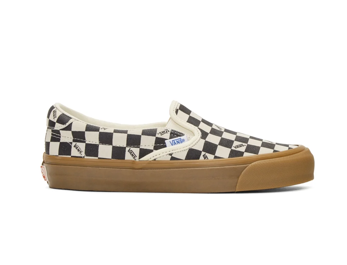 vans slip on checkerboard sale