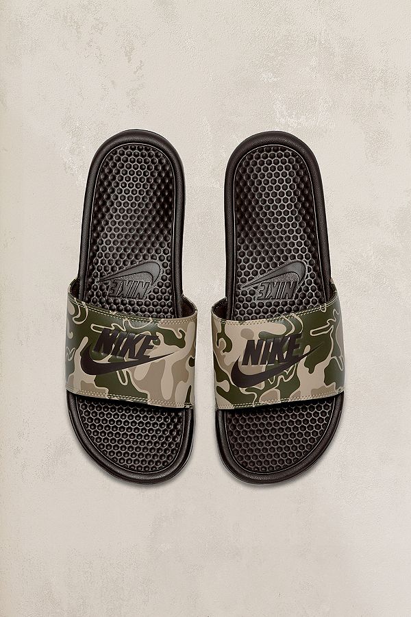 Available: Benassi Just Do It "Green Camo" Slides — Sneaker Shouts