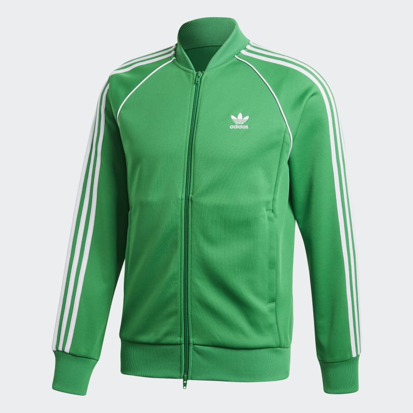 adidas sst tracksuit green