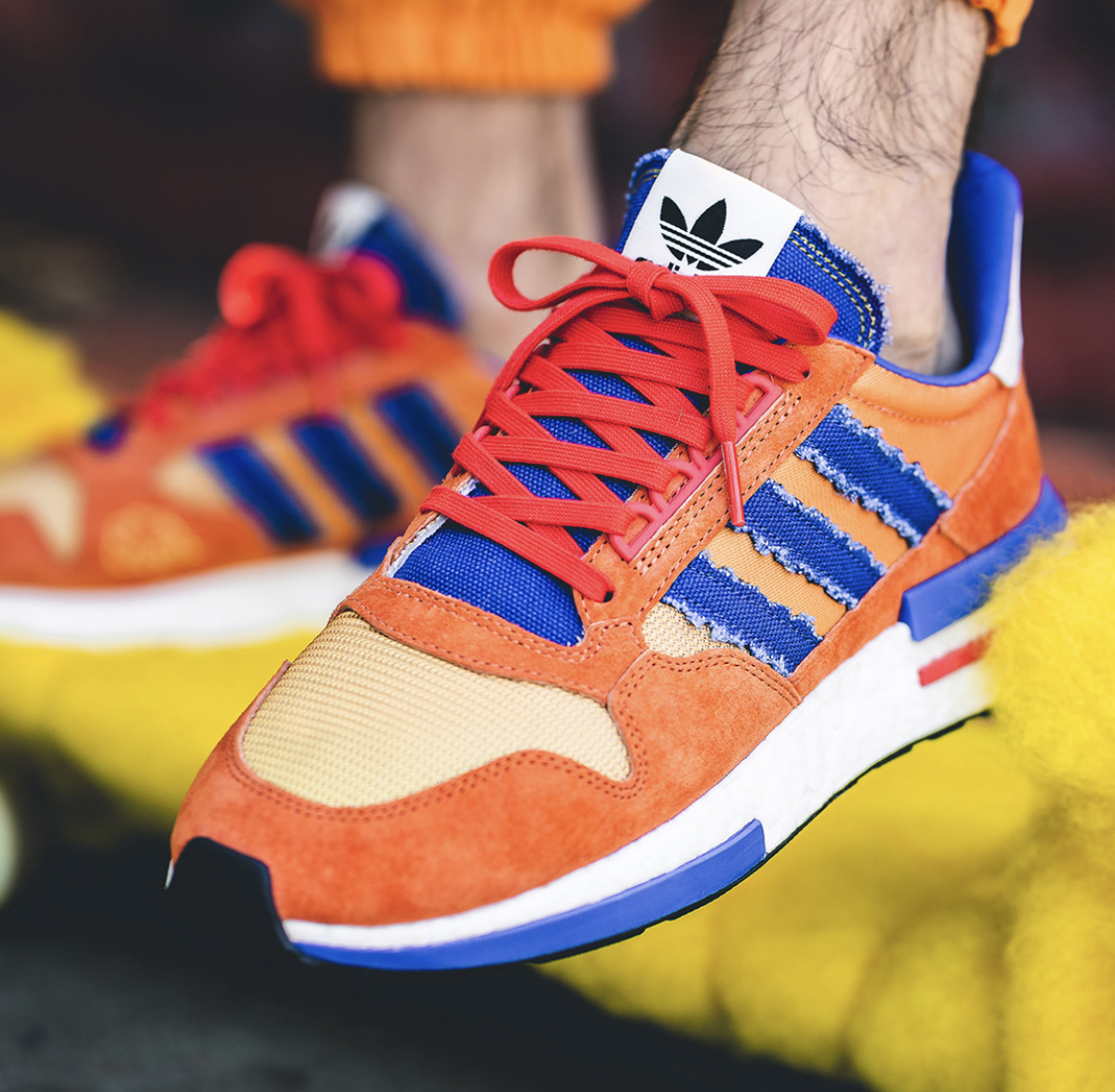 Now Available: Dragon Ball Z x adidas ZX 500 RM Goku" — Sneaker Shouts