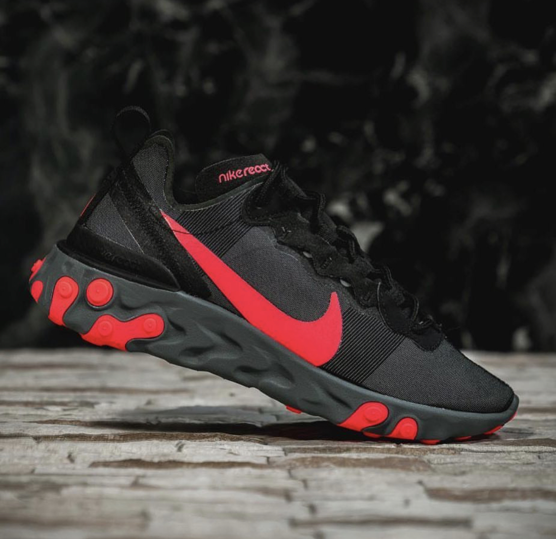 nike react element 55 solar red