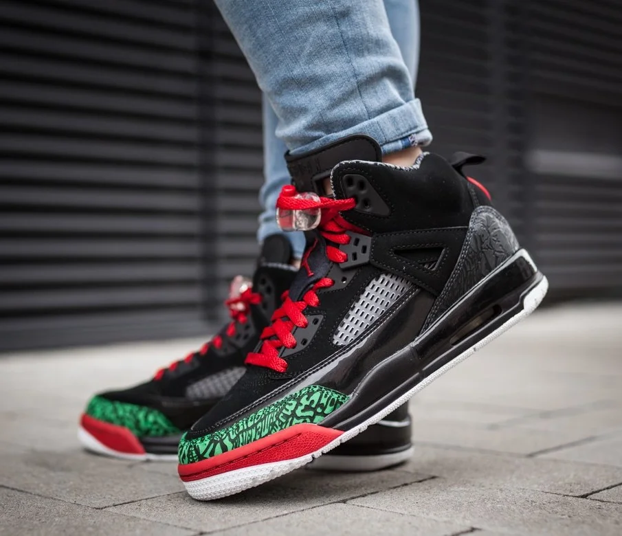 Jordan Spizike Red Black Green Best 