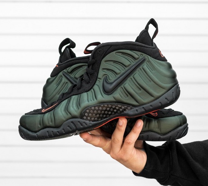 foamposite sequoia on feet