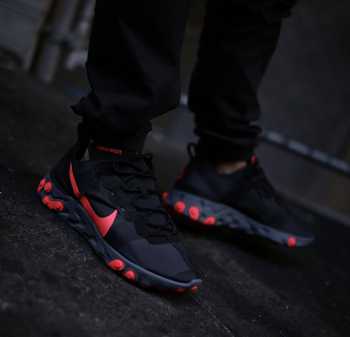 nike react element 55 solar red