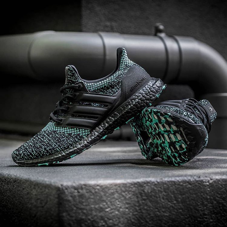 adidas ultraboost core black true green